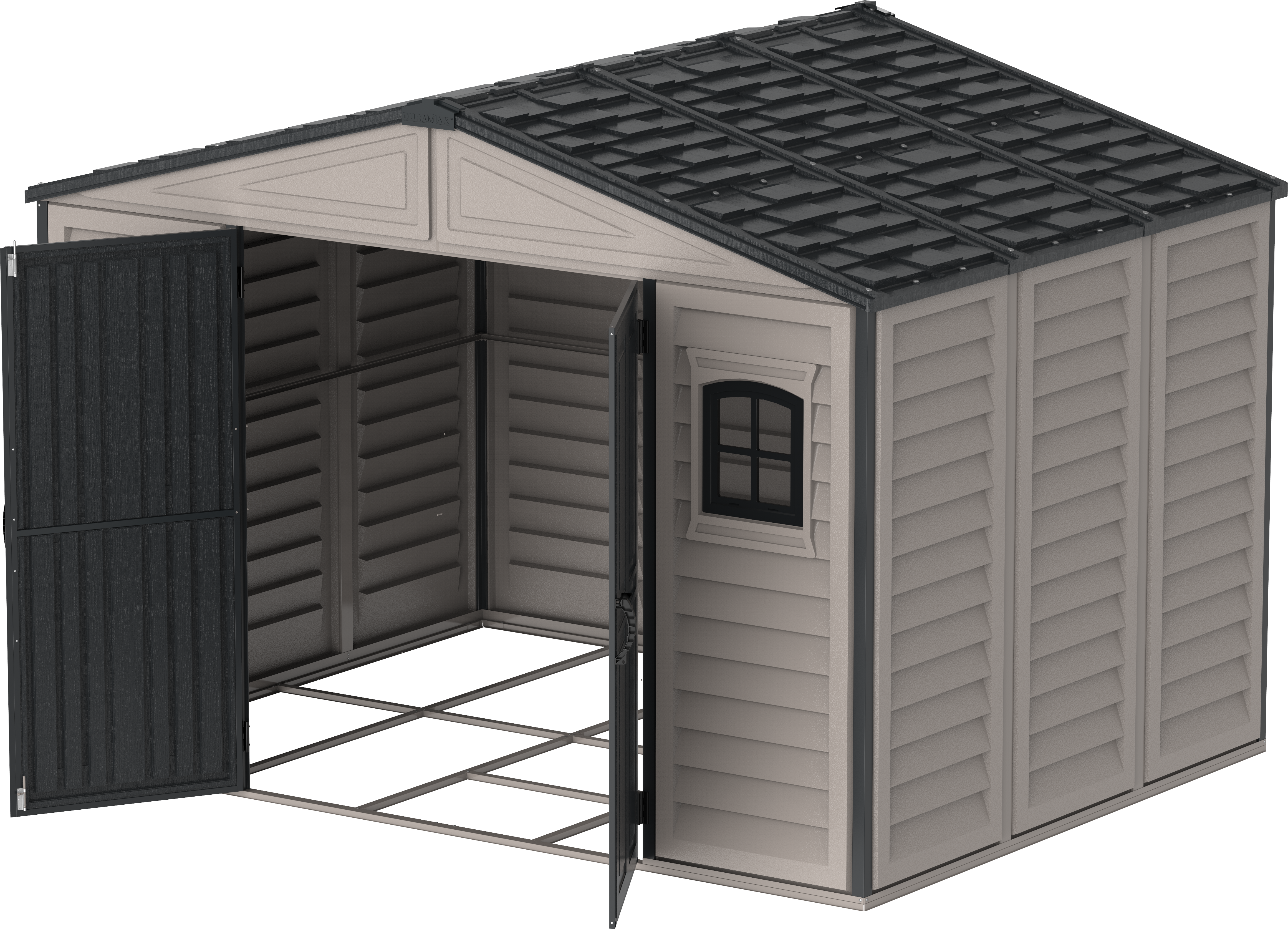 DuraMax Woodbridge II PLUS Vinyl Shed - 3.2 m x 2.4 m x 2.3m Kitset
