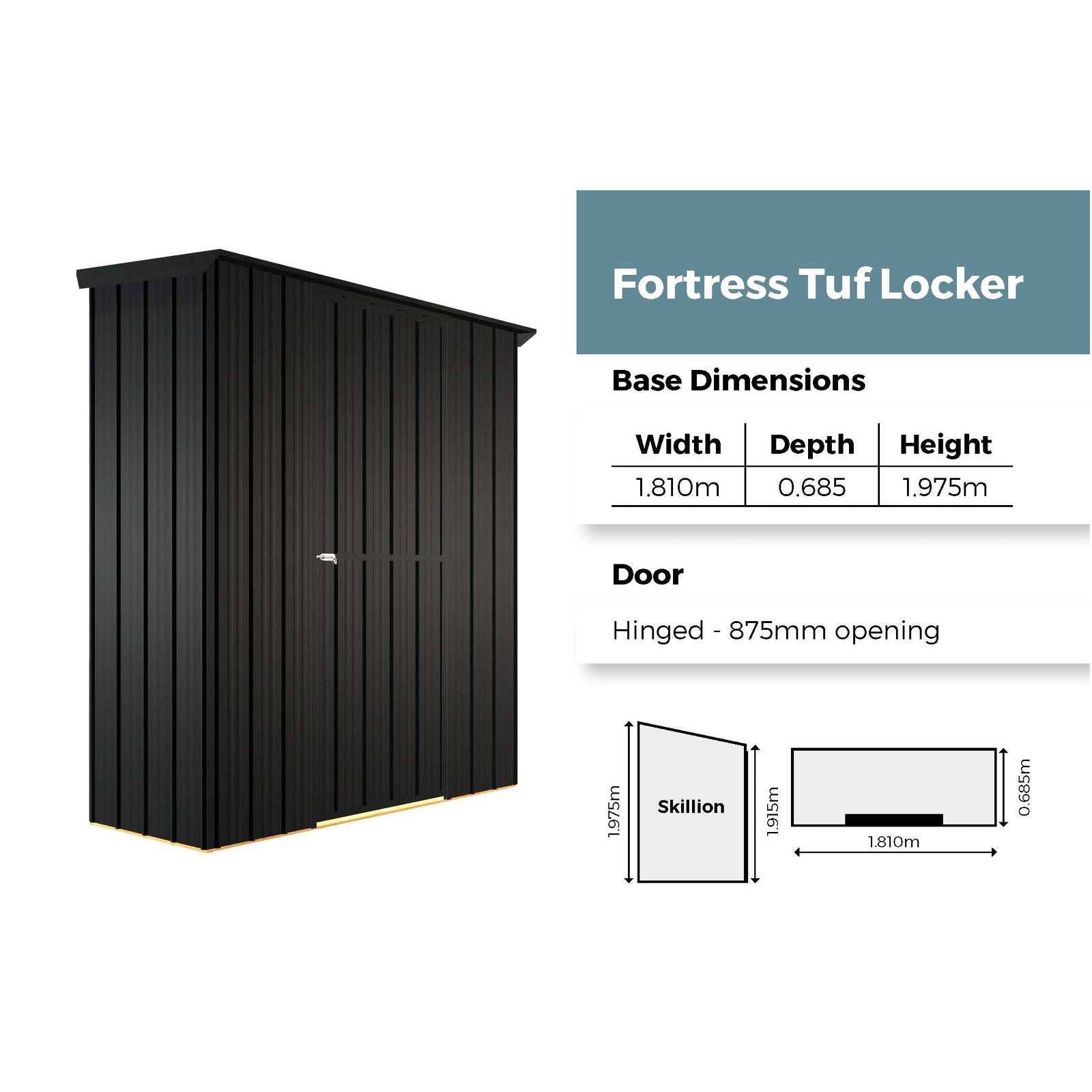 Fortress TUF Locker 1.8m x 0.7m (Colour Finish)