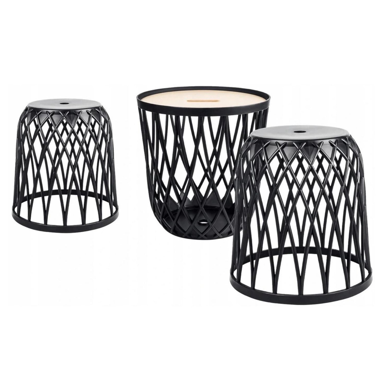 Prosperplast Uniqubo Set of 3 Basket Furniture Set