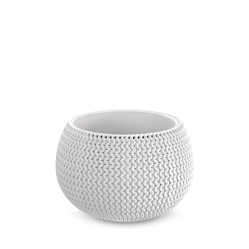 Prosperplast Splofy Garden Bowl - 370mm (w) x 218mm (h) - White