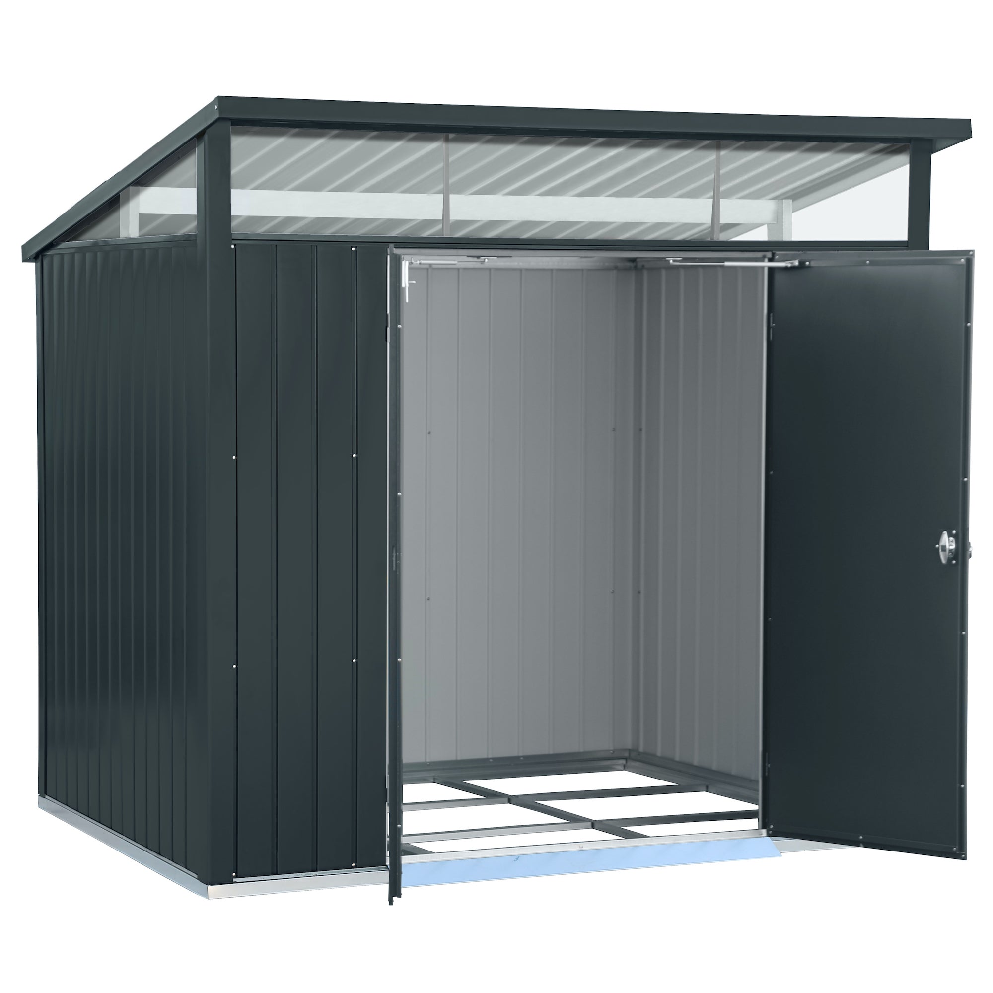 DuraMax Palladium Steel Shed - 2.45m x 1.8m x 1.88m Kitset