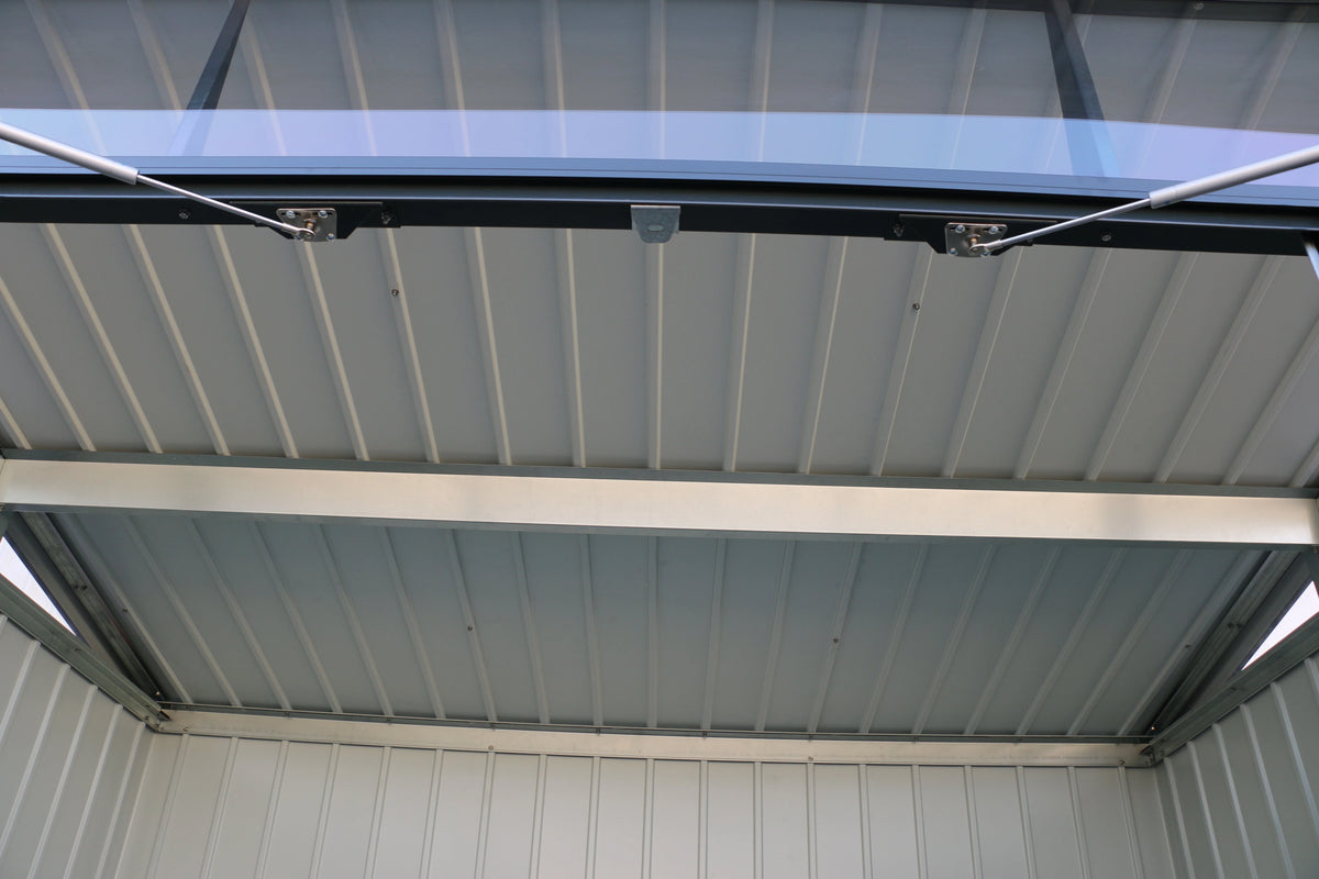 DuraMax Palladium Steel Shed - 2.4m x 1.8m DISPLAY SHED