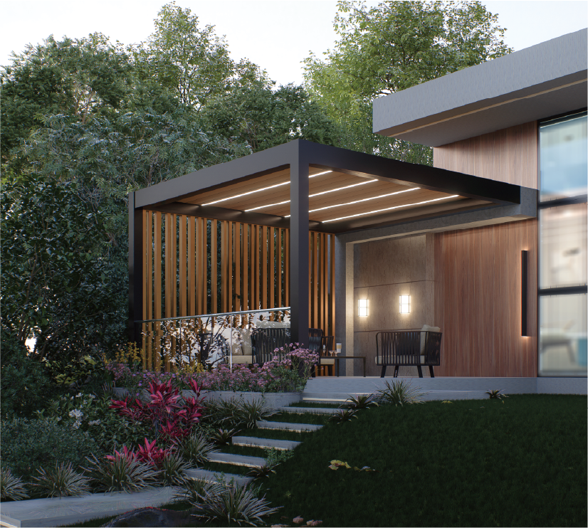 TLP Elite Vertical Operable 150mm Blade Screen - 6m side