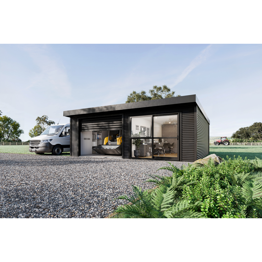 Duratuf Lifestyle CROMWELL Workshop ROLLER+R/SLIDER - 7.2m x 6.0m (Colour Finish)