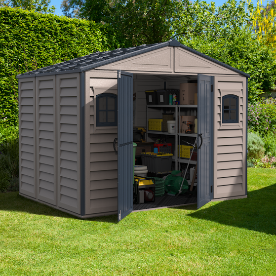 DuraMax Woodbridge II PLUS Vinyl Shed - 3.2 m x 2.4 m x 2.3m Kitset
