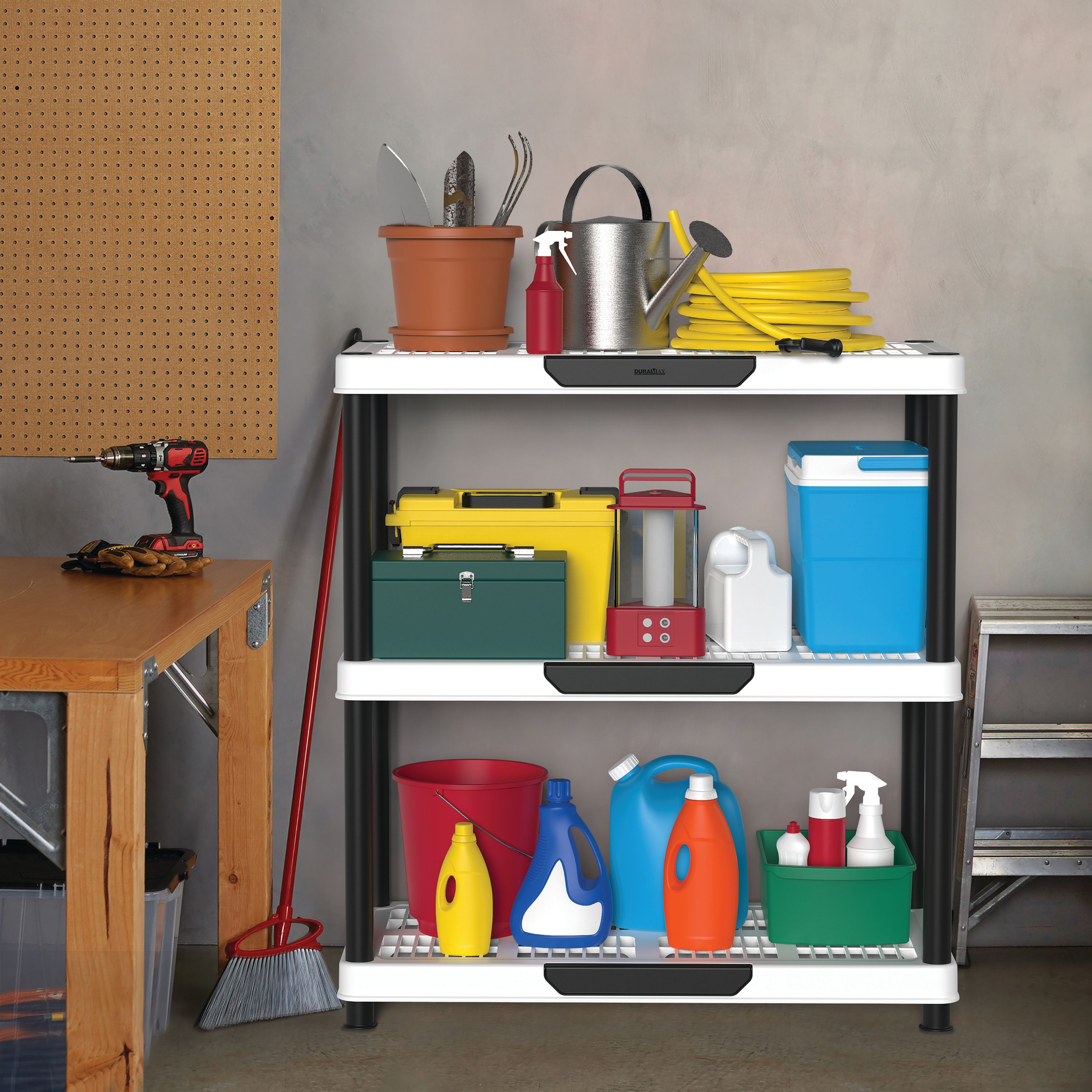 DuraMax 3 Tier Shelving Rack - 900mm x 450mm x 980mm – Kitset