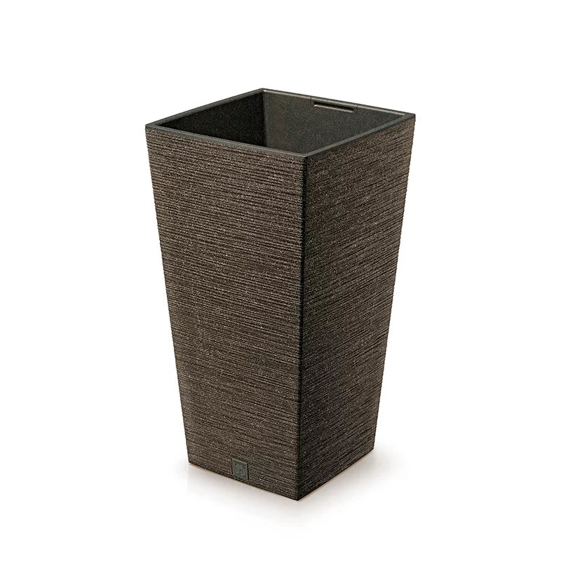 Prosperplast Furu Square ECO Wood Flowerpot - 265mm (w) x 265mm (l) x 500mm (h)