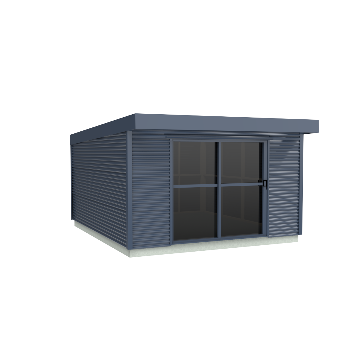 Duratuf Lifestyle GLENBURN CABIN w. Ranch Slider & Floor - 4.2m x 4.8m (Colour Finish)