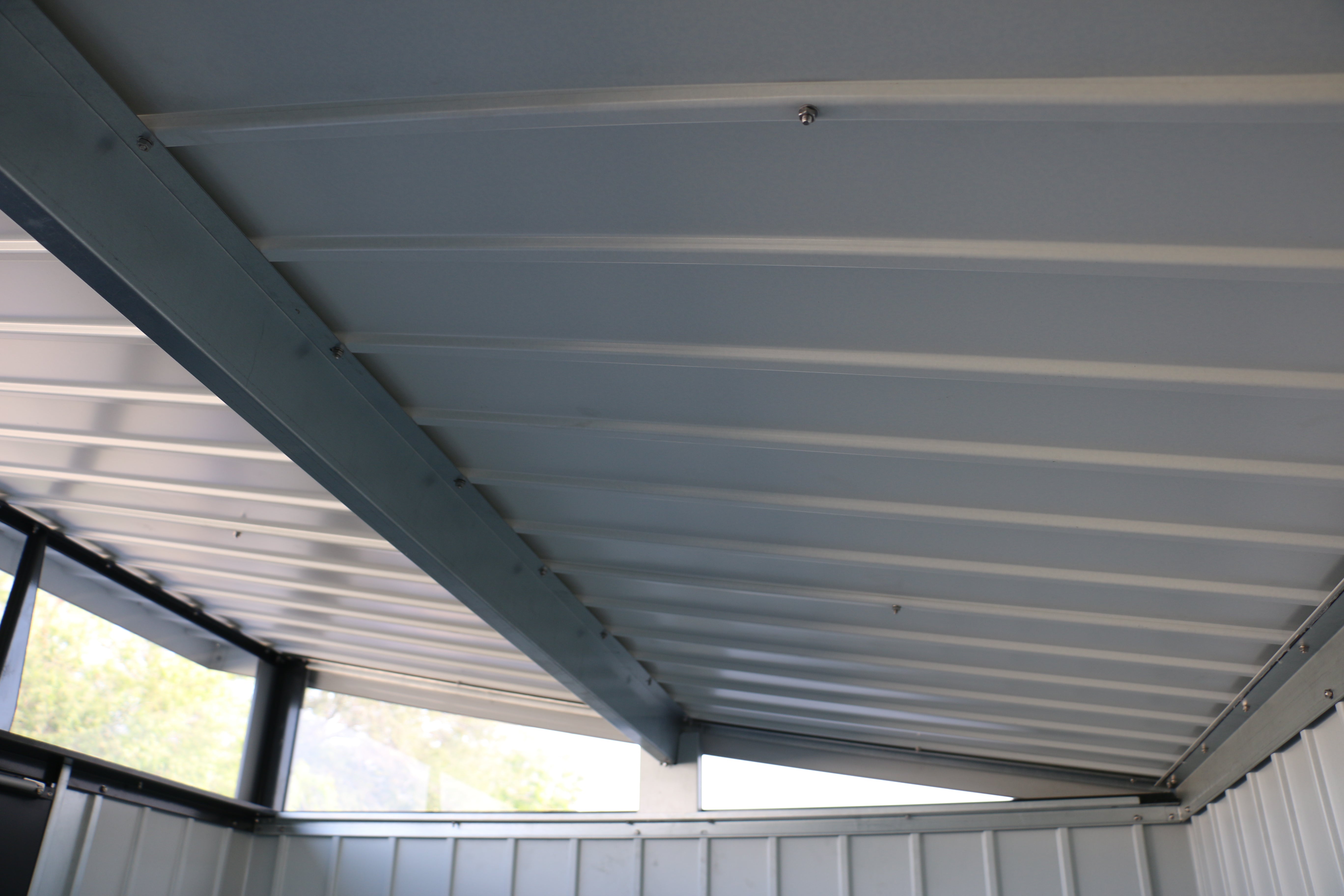 DuraMax Palladium Steel Shed - 2.4m x 1.8m Kitset SILVER
