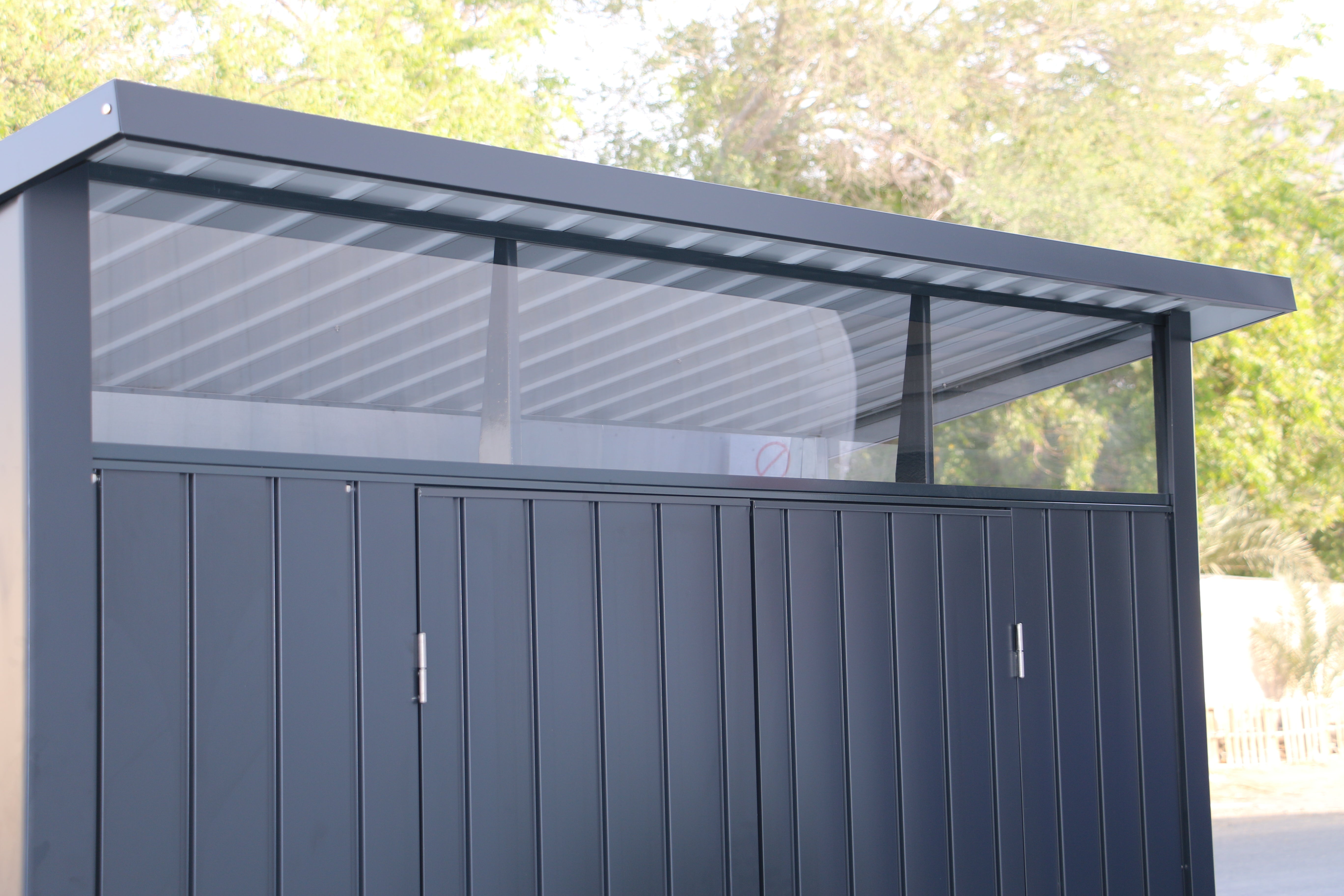DuraMax Palladium Steel Shed - 2.4m x 1.8m Kitset SILVER