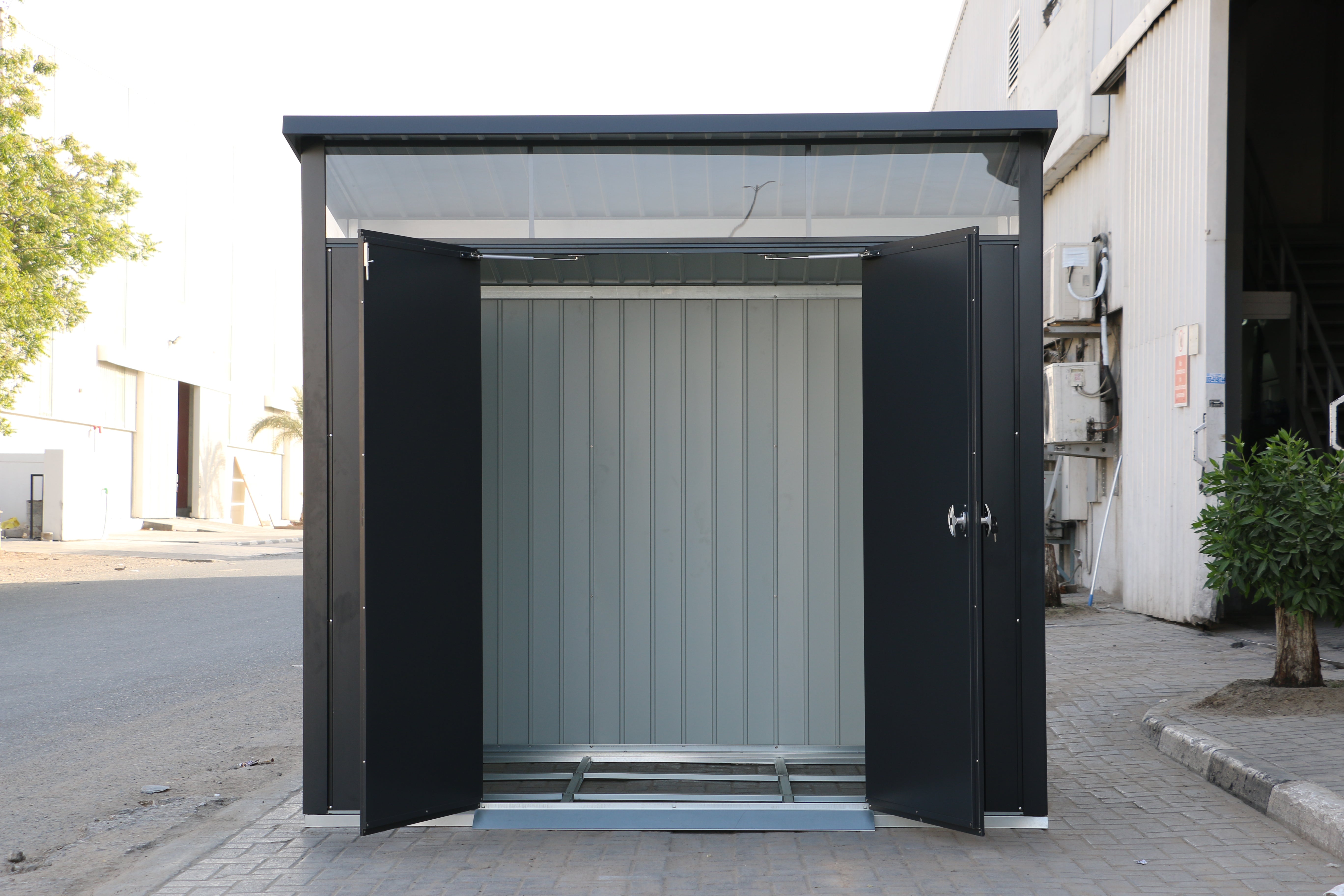 DuraMax Palladium Steel Shed - 2.45m x 1.8m x 1.88m Kitset