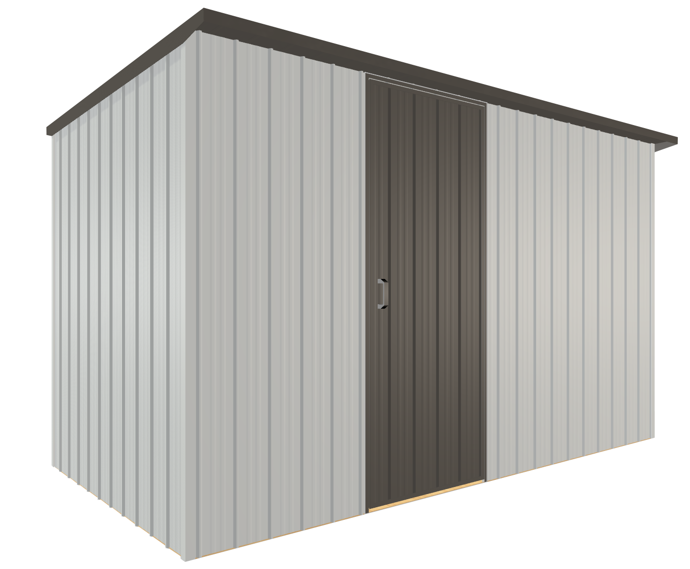Duratuf Kiwi Shed KL3 - 3.4m x 1.2m (Colour Finish)