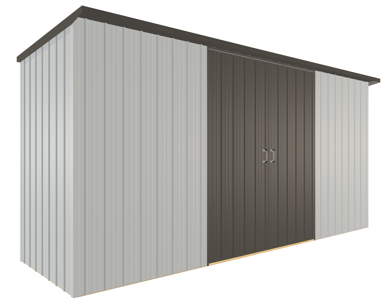 Duratuf Kiwi Shed KL4212-DS - 4.2m x 1.2m (Coloured Finish)