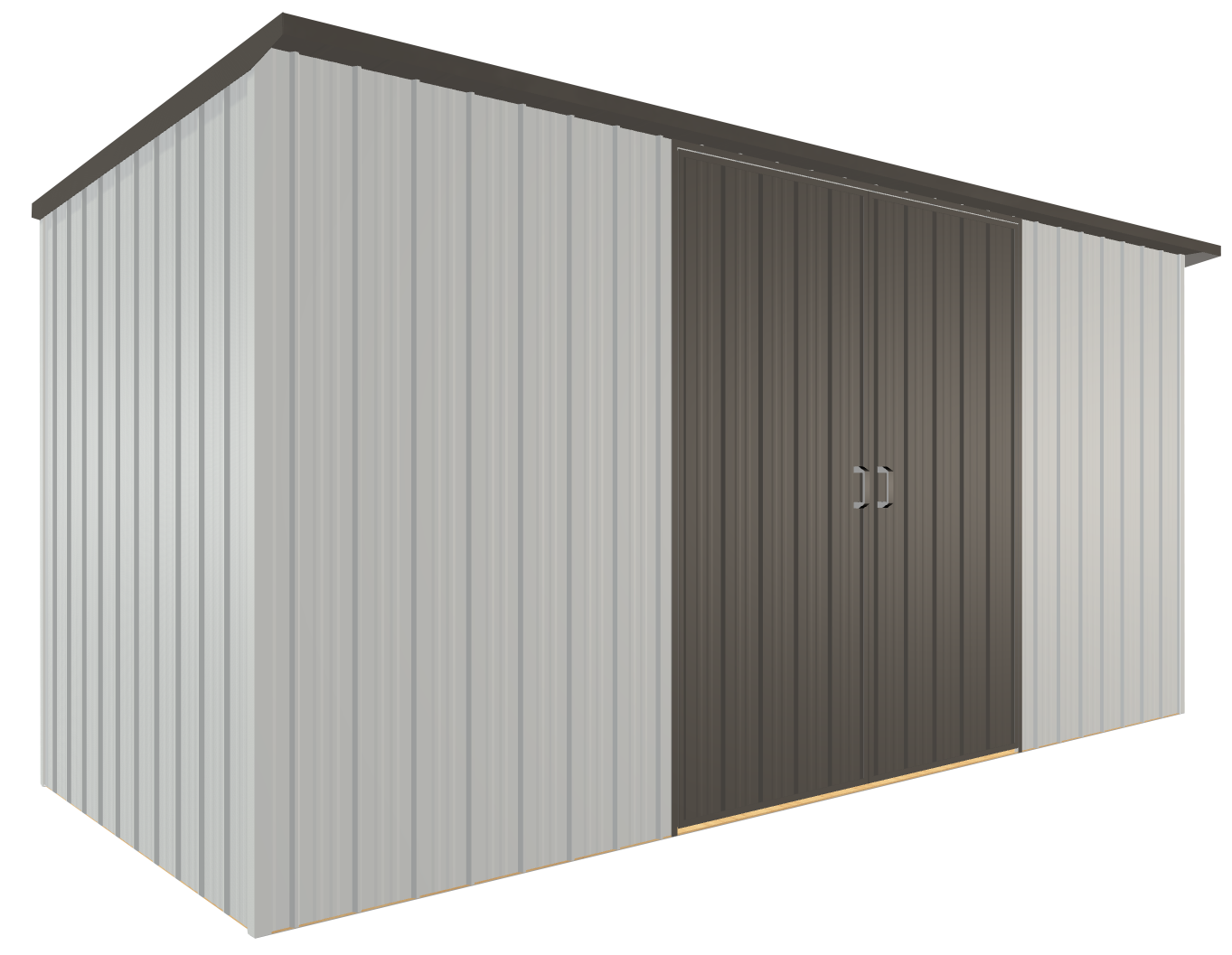 Duratuf Kiwi Shed KL4217-DS - 4.2m x 1.7m (Colour Finish)