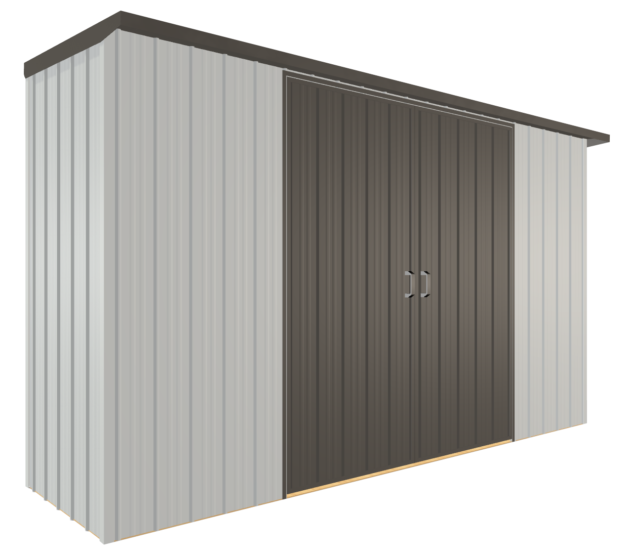 Duratuf Kiwi Shed KS3409-DS - 3.4m x 0.9m (Coloured Finish)