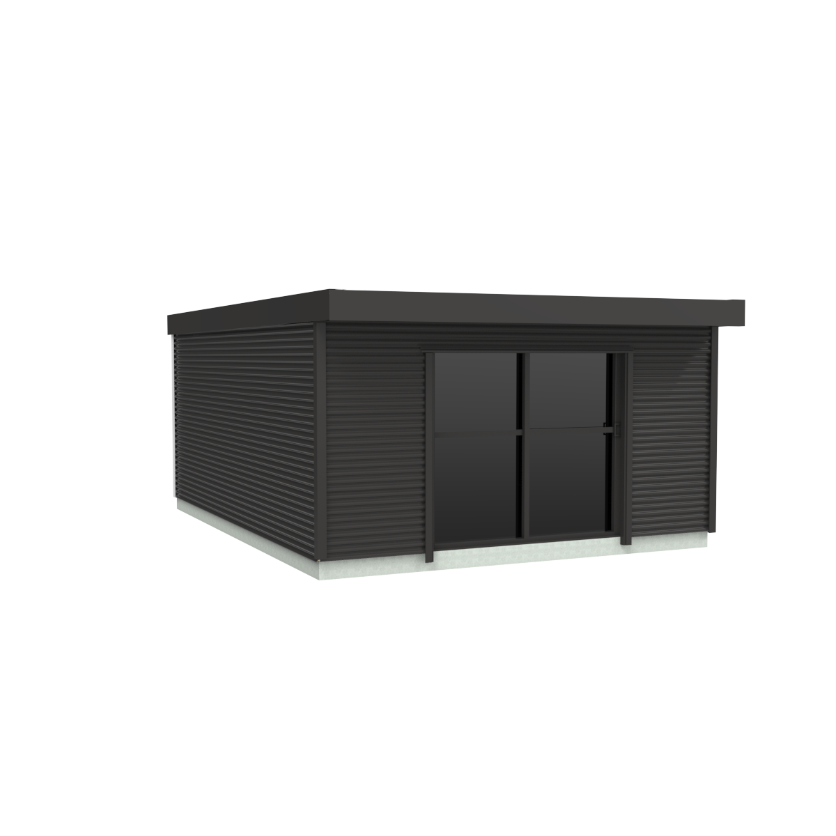 Duratuf Lifestyle PAIHIA CABIN w. Ranch Slider & Floor - 4.8m x 6.0m (Colour Finish)