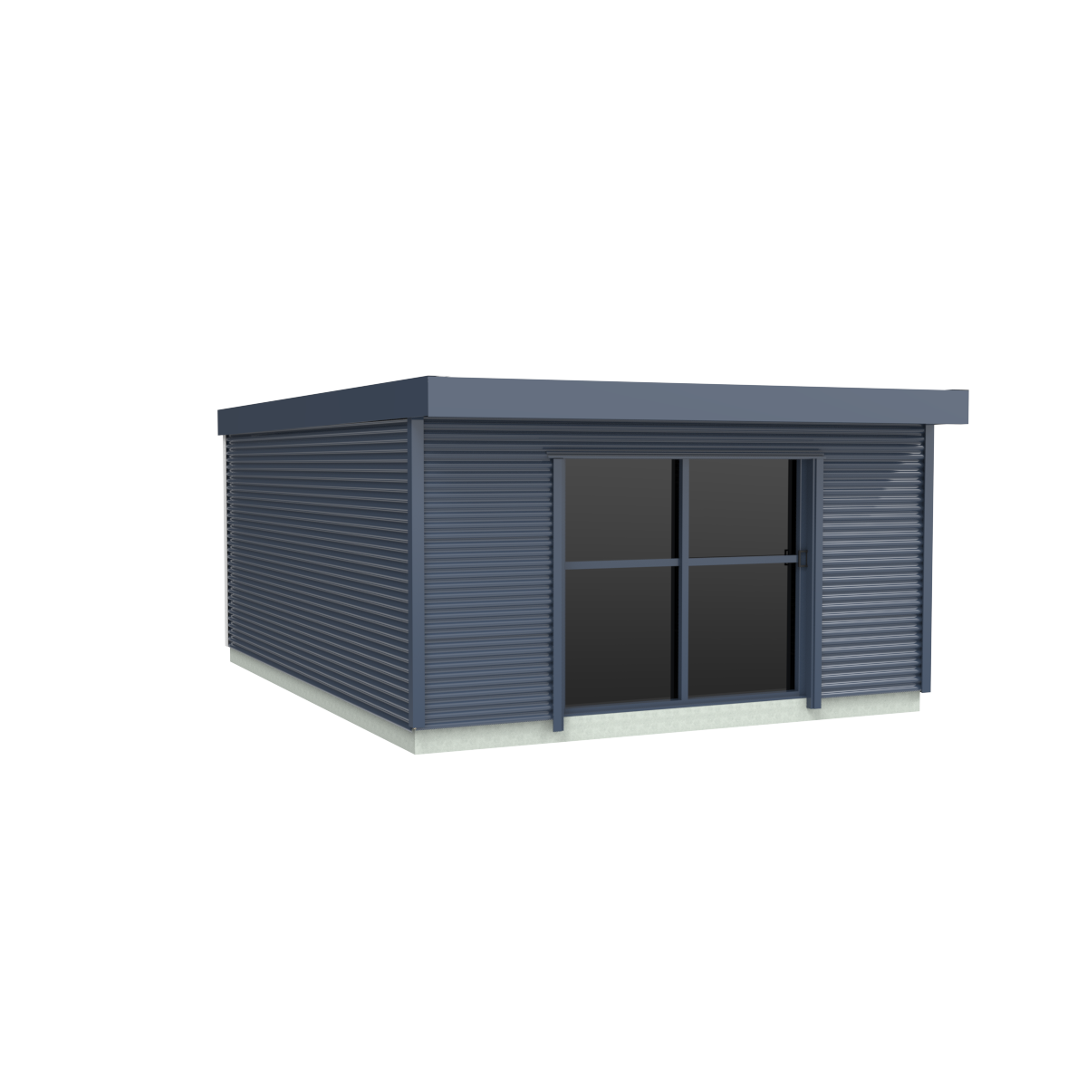 Duratuf Lifestyle PAIHIA CABIN w. Ranch Slider & Floor - 4.8m x 6.0m (Colour Finish)