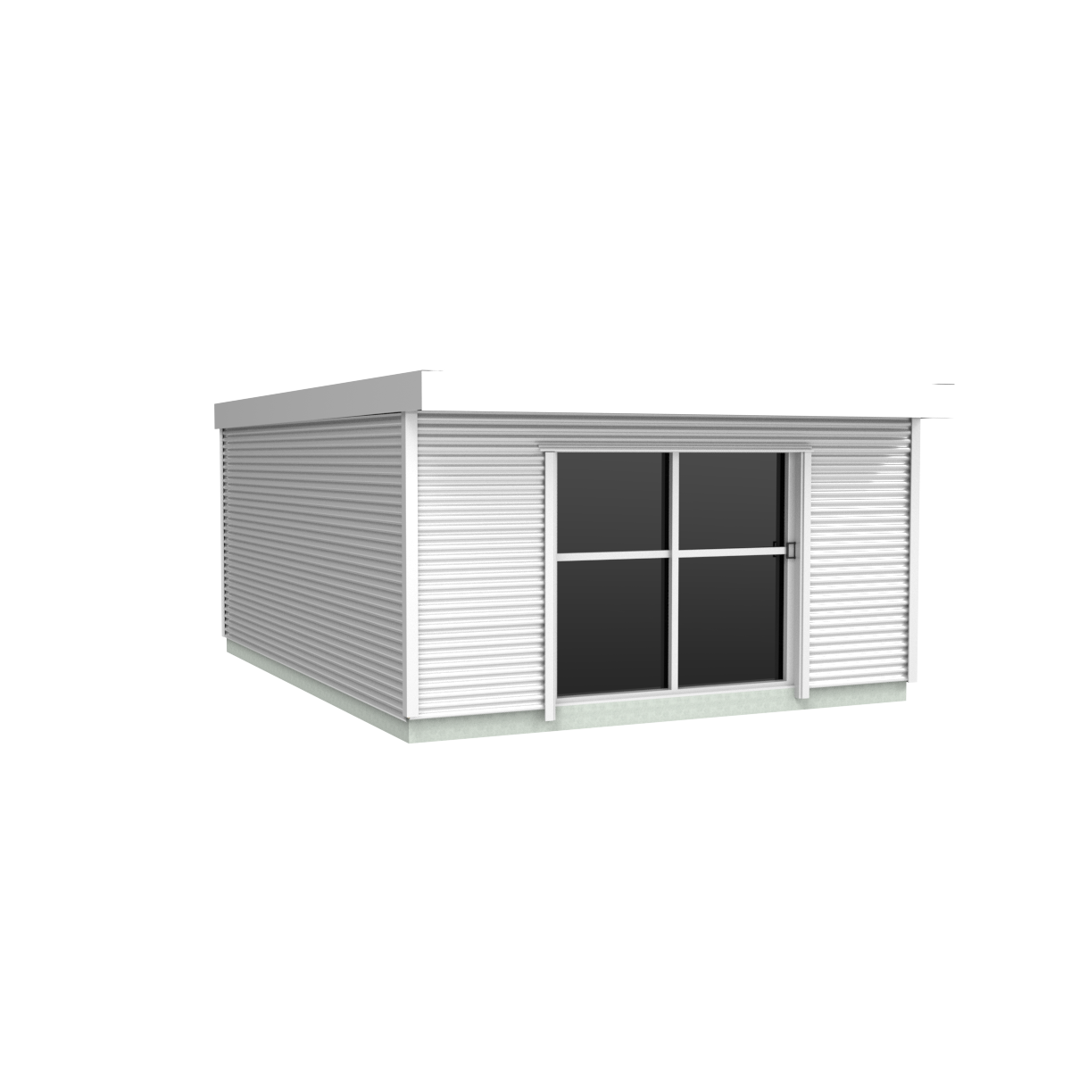 Duratuf Lifestyle PAIHIA CABIN w. Ranch Slider & Floor - 4.8m x 6.0m (Colour Finish)