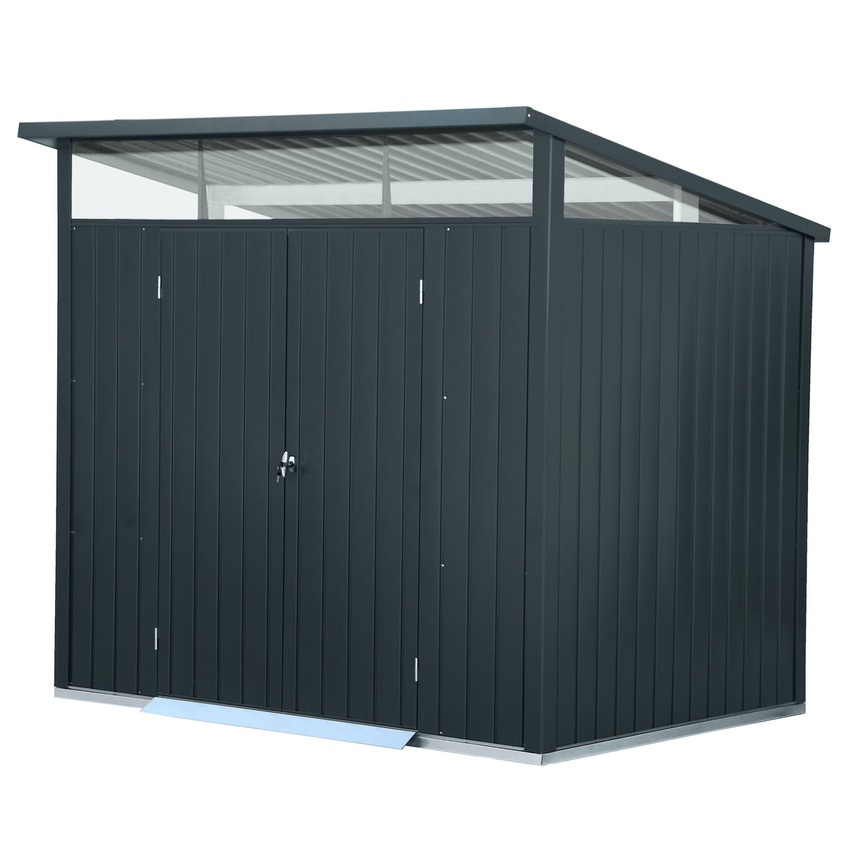 DuraMax Palladium Steel Shed - 2.4m x 1.8m DISPLAY SHED