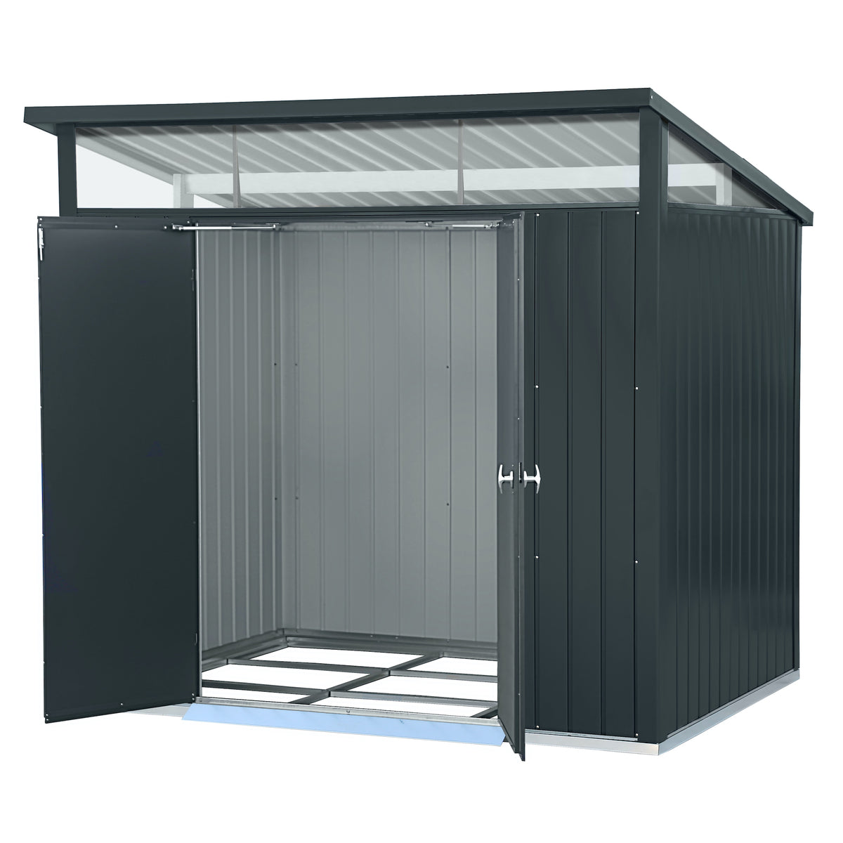DuraMax Palladium Steel Shed - 2.4m x 1.8m DISPLAY SHED