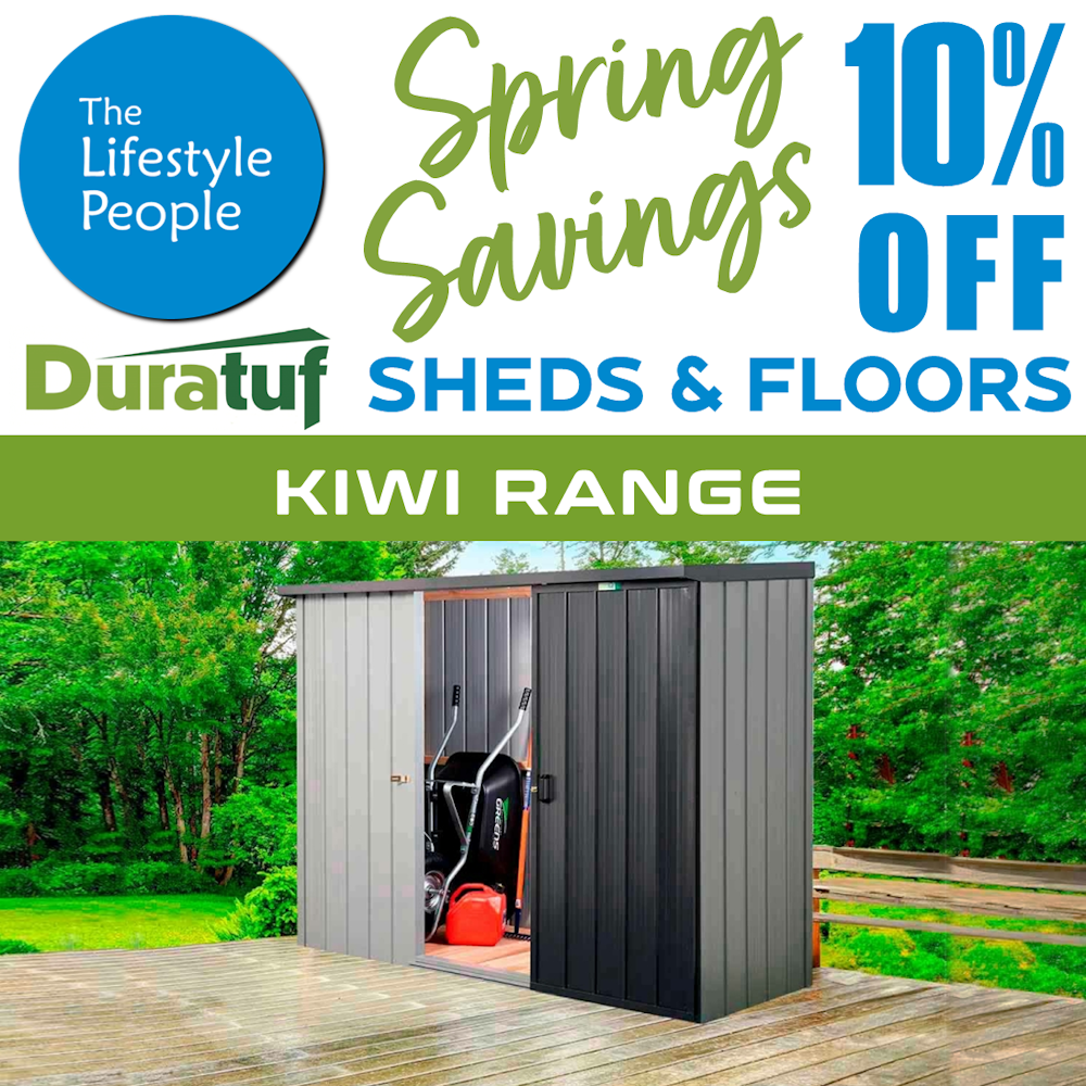 Duratuf Kiwi Shed KS1 - 1.7m x 0.9m (Colour Finish)