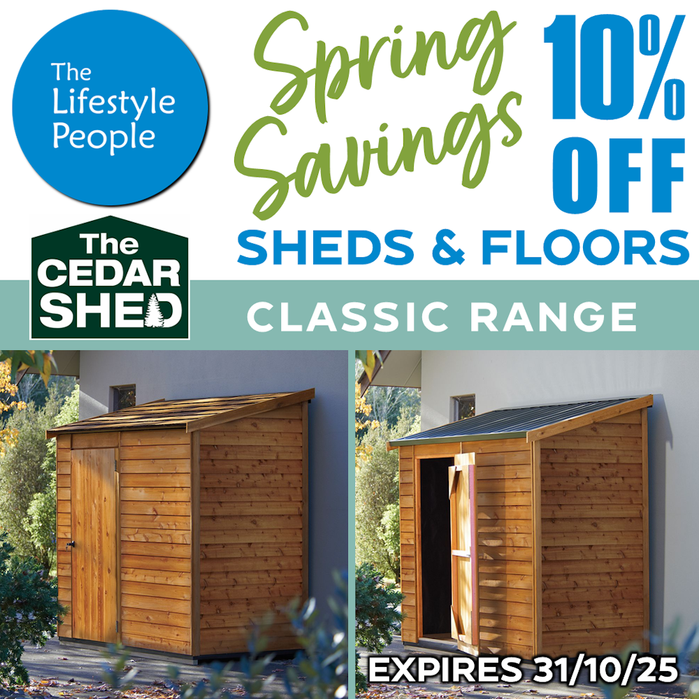 Cambridge Cedar Shed (Classic) 1.8m x 1.2m