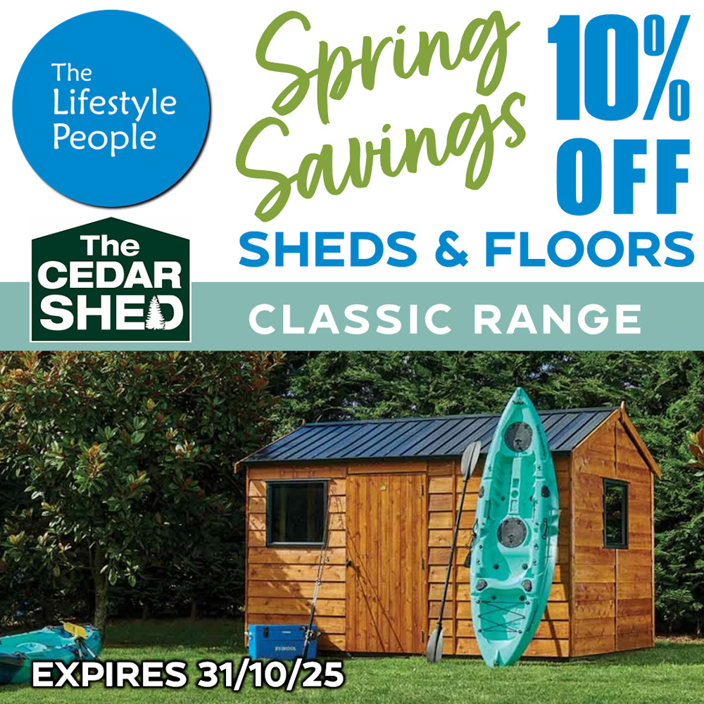 Millbrook Cedar Shed (Classic) 2.4m x 1.9m