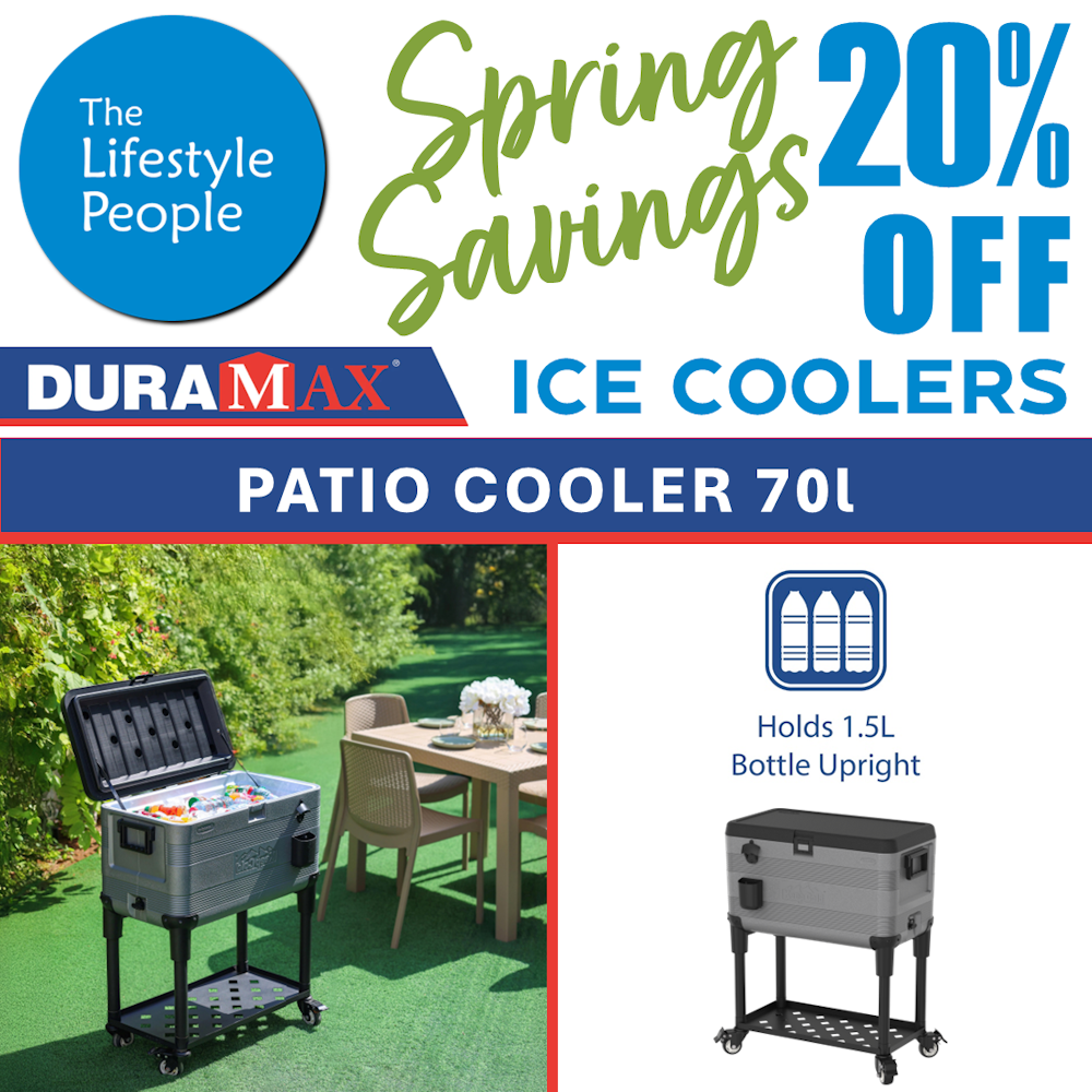DuraMax Patio Mobile Beverage Cooler 70L - 740 x 450 x 900mm