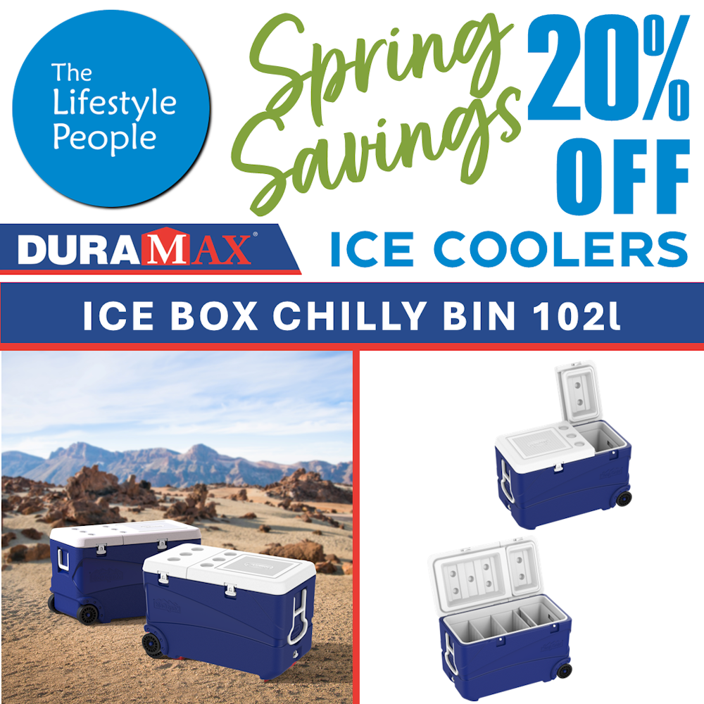 DuraMax Deluxe Ice Box & Chilly Bin 102L - 830 x 470 x 520mm