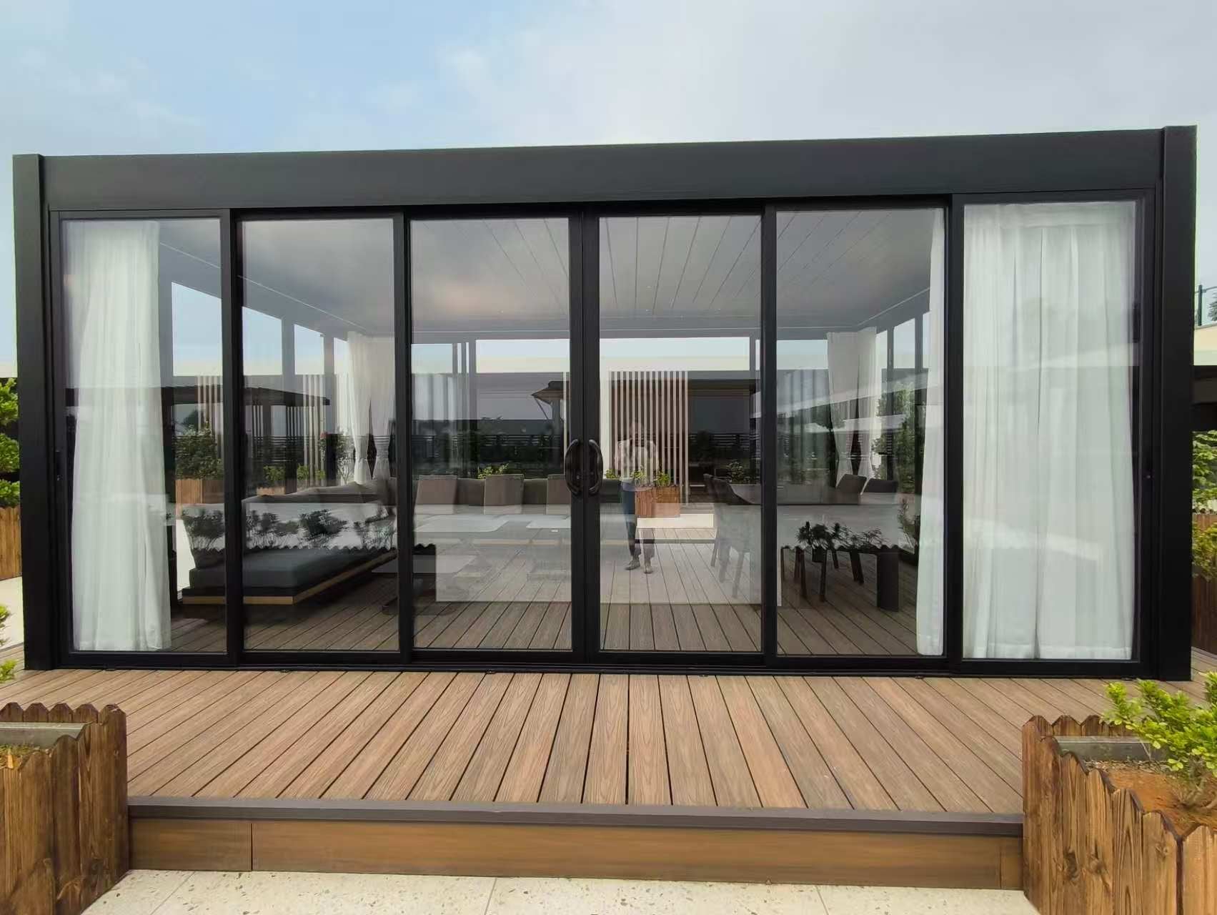 TLP Elite - Aluminium Sliding Glass Panels - XL Series 30 - 6m side