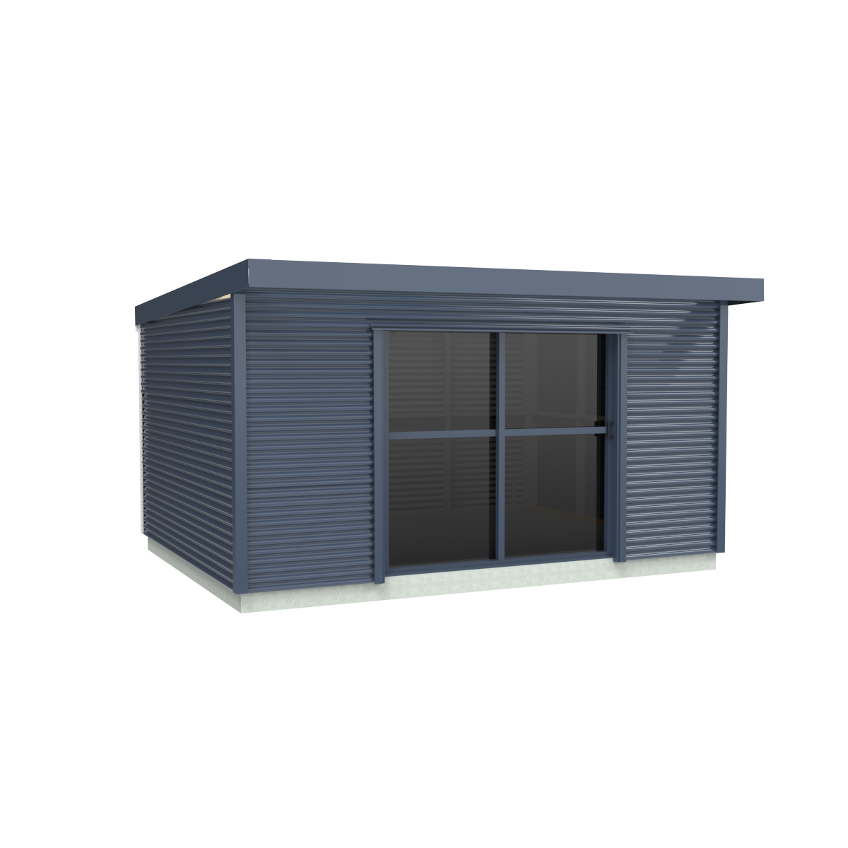 Duratuf Lifestyle WHITFORD CABIN w Ranch Slider & Floor - 4.8m x 3.6m (Colour Finish)