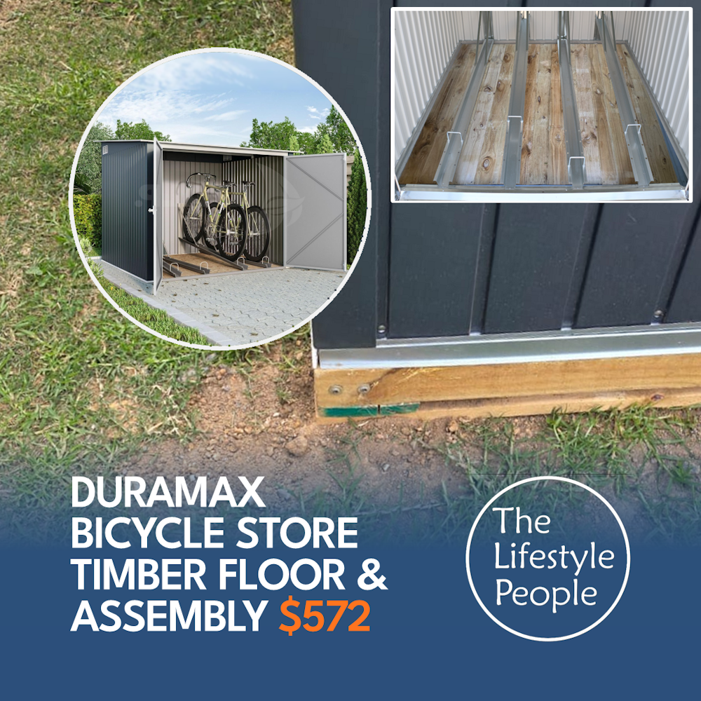 DuraMax Bicycle Store TIMBER FLOOR & ASSEMBLY