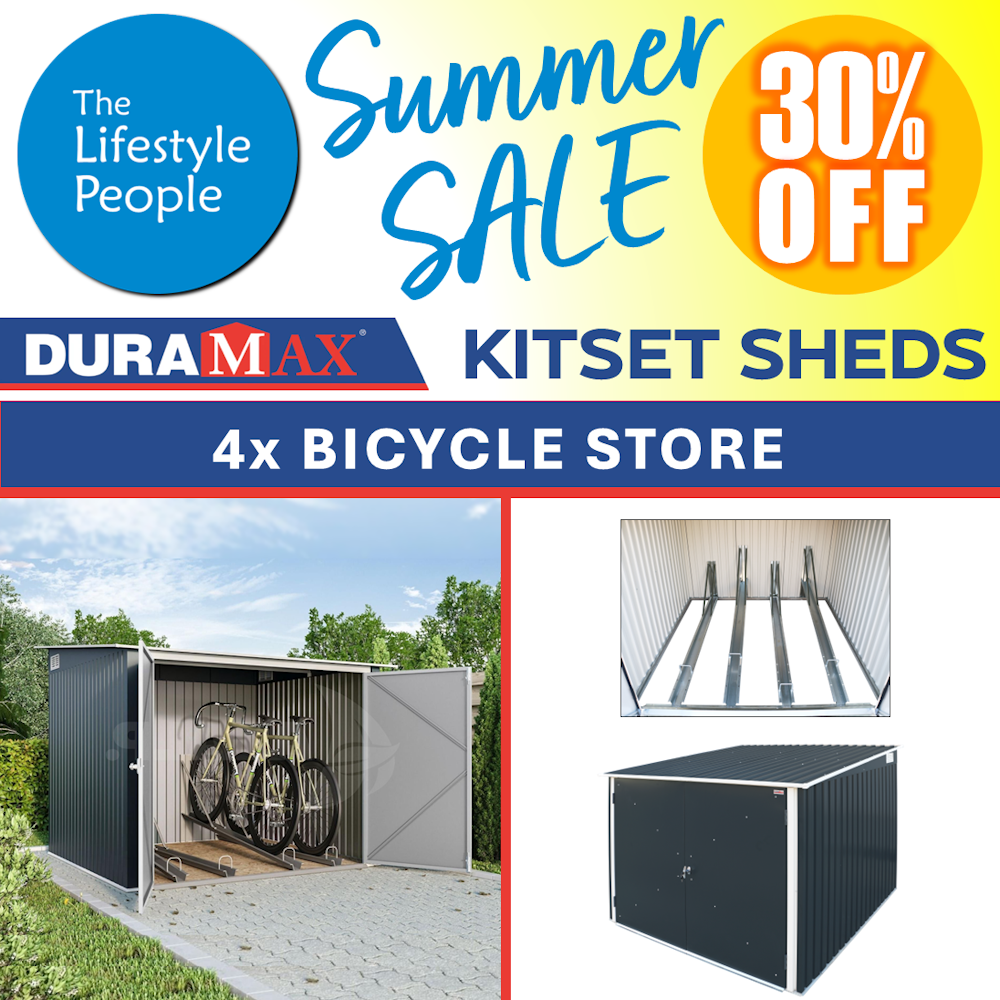 DuraMax 4x Bicycle Store - 1.9m x 1.9m Kitset