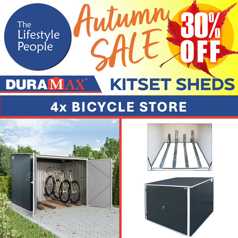 DuraMax 4x Bicycle Store - 1.9m x 1.9m Kitset