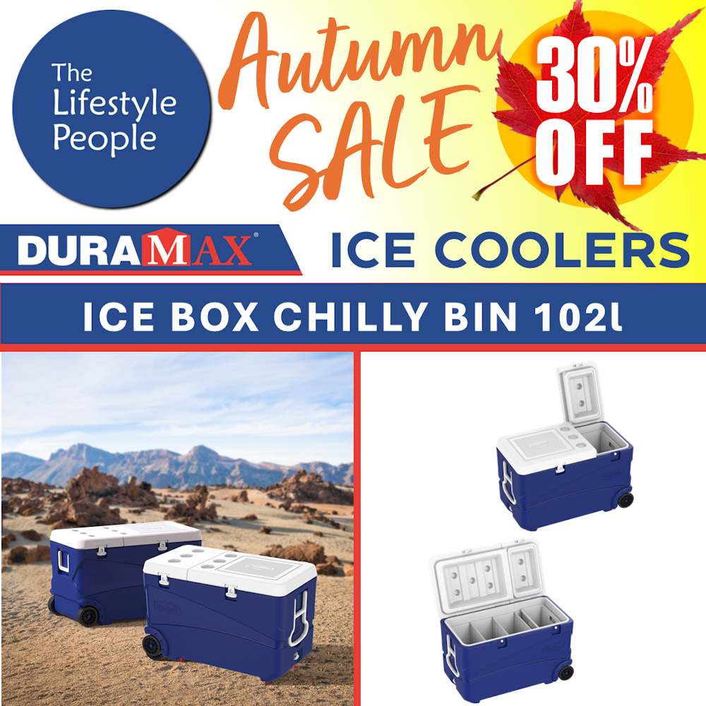 DuraMax Deluxe Ice Box & Chilly Bin 102L - 830 x 470 x 520mm