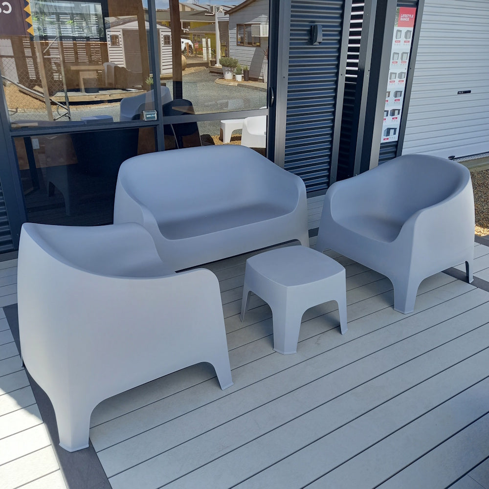 Eva Outdoor Side Table Grey - 495mm x 495mm x 380mm (h)