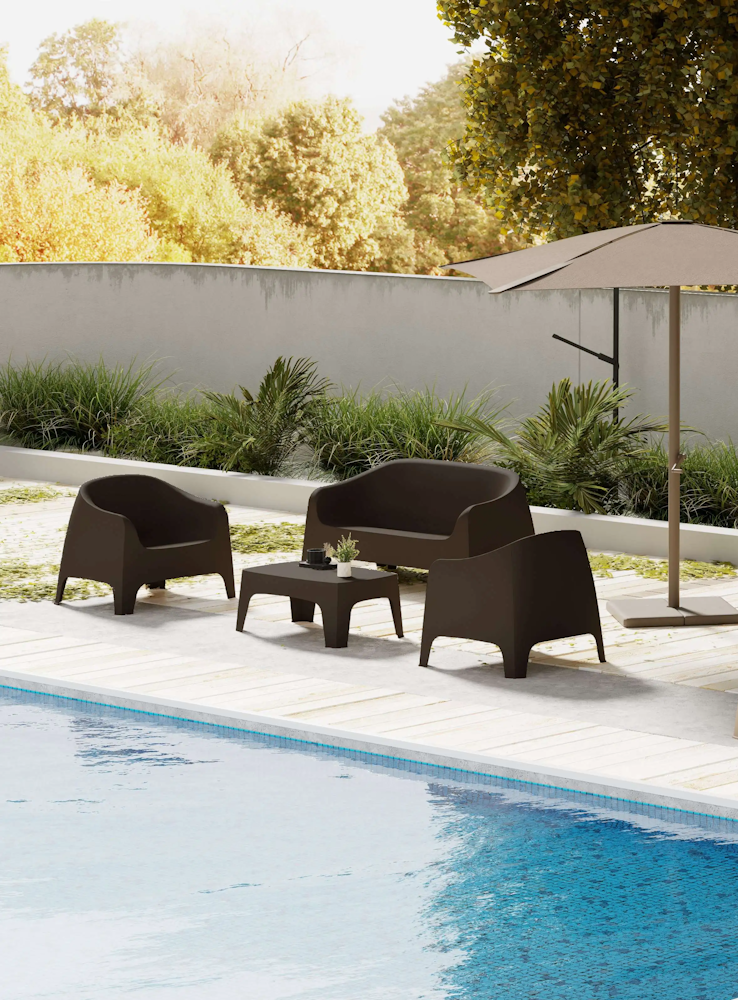 Eva Outdoor Rectangle Table Black