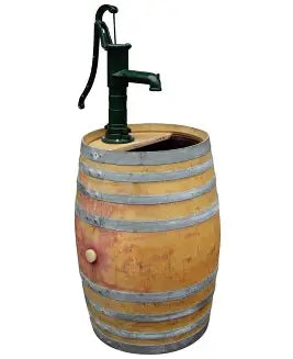 Cast Iron Ornamental Water Pump for Oak Wine Barrel