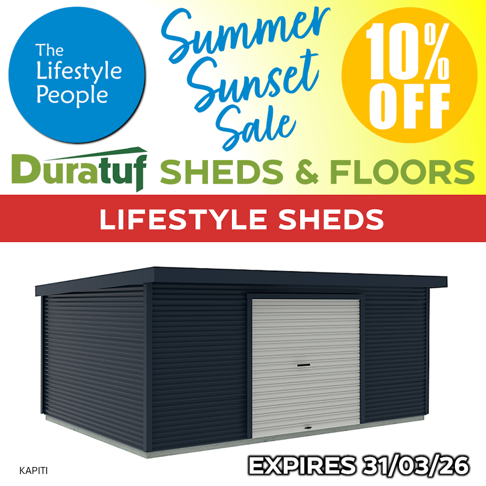 Duratuf Lifestyle KAPITI Shed - 6.0 m x 4.2 m (Colour Finish)