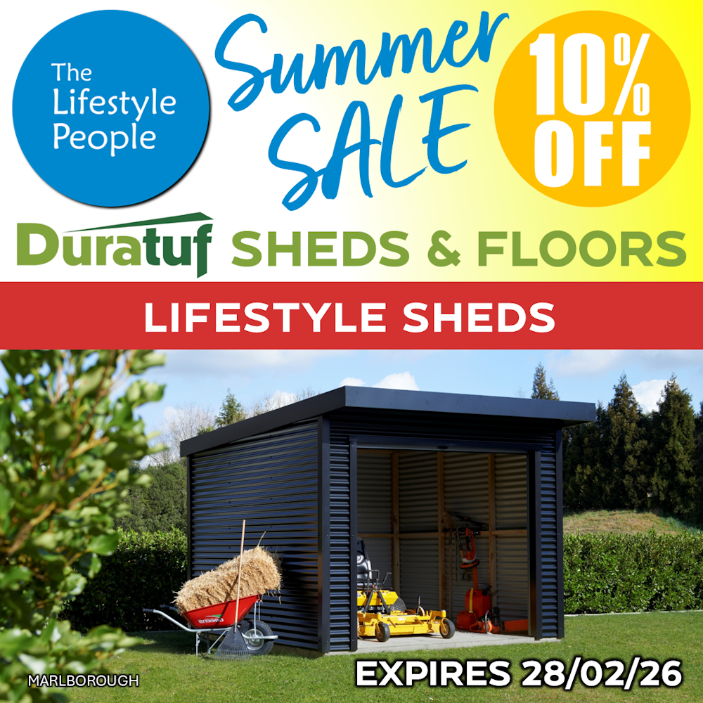 Duratuf Lifestyle MARLBOROUGH Shed - 3.1m x 3.1m (Colour Finish)