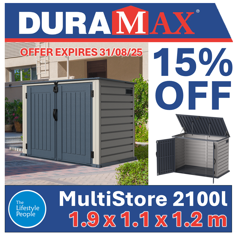DuraMax MultiStore 2100 L - 1.9 m x 1.1 m x 1.2 m Kitset