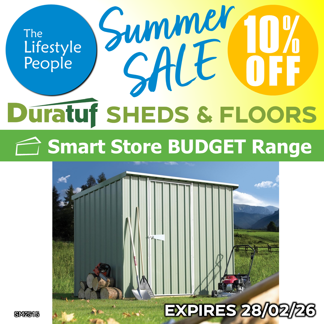 Duratuf SmartStore SM2515 - 2.52m x 1.52m (Colour Finish)