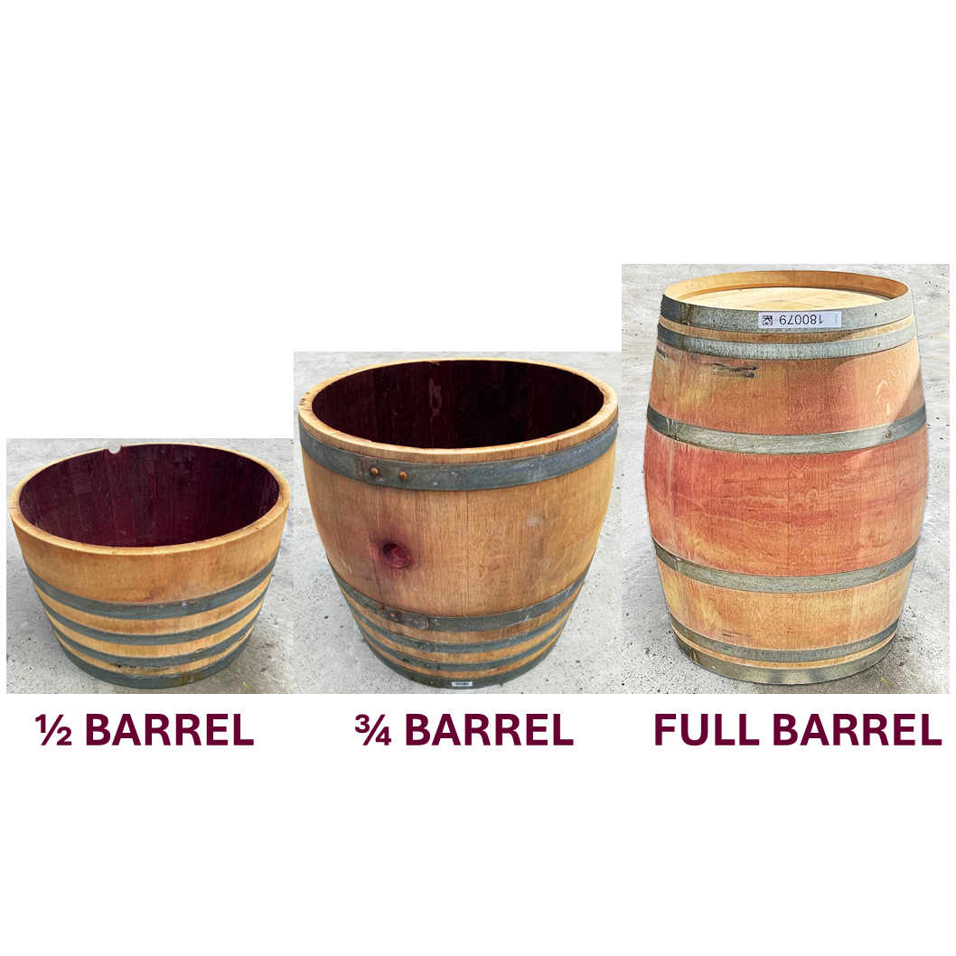 Full Oak Wine Barrel