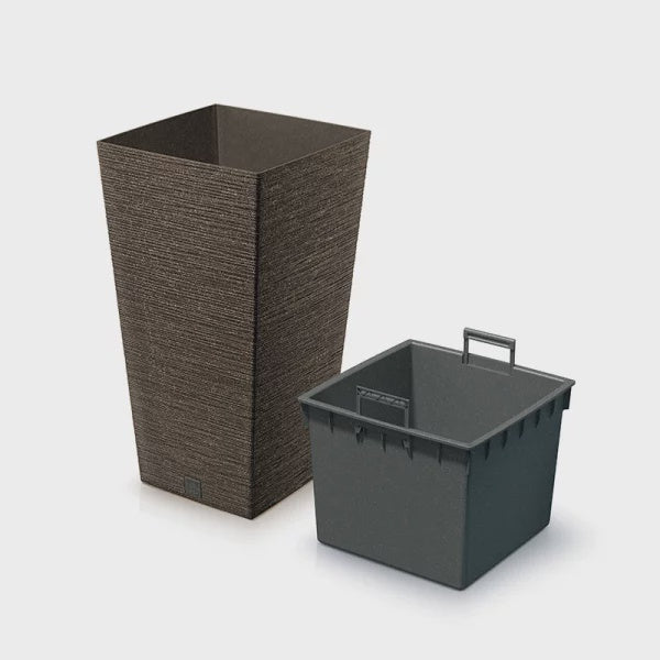 Prosperplast Furu Square ECO Wood Flowerpot -345mm (L) x 345mm (W) x 660mm (H)