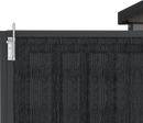 Duramax Woodbridge Plus Resin Shed with floor foundation 10.5 x 8 (3.4m x 2.4m) - Dark Grey