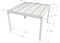 TLP Elite 4mx4mx2.7m Louvre Pergola LED - Free Standing Electric Motor