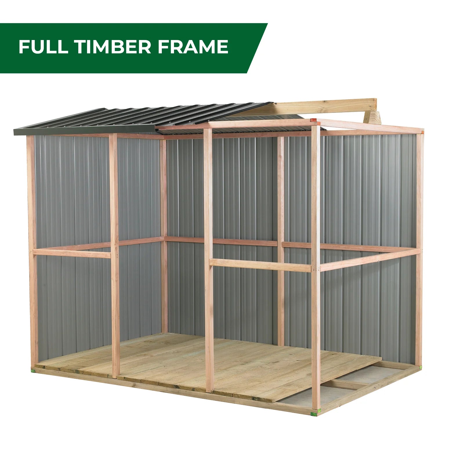Duratuf Kiwi Shed KS3409-DS - 3.4m x 0.9m (Zinc)