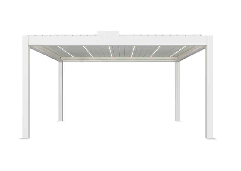 TLP Elite 5mx4mx2.7m Louvre Pergola LED - Free Standing Electric Motor ...