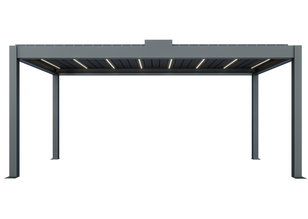 TLP Elite 6mx3mx2.7m Louvre Pergola LED - Free Standing Electric Motor