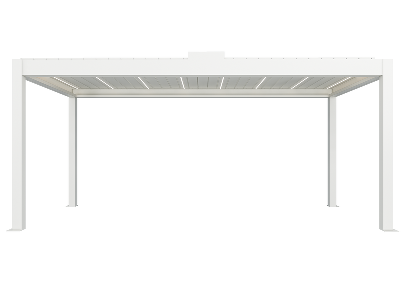 TLP Elite 6mx3mx2.7m Louvre Pergola LED - Free Standing Electric Motor ...
